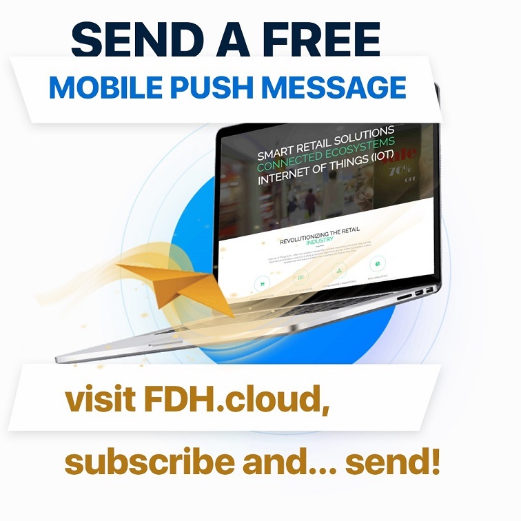 Send free web-push messages and promote your business!